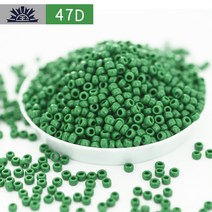 동보 3mm 불투명한 자기구슬 솔리드 물빠짐 없는 토호 비즈 반지, 그린T47d-3Mm/10G