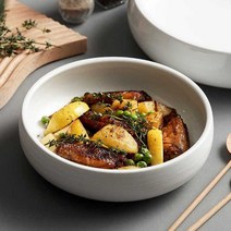 세라믹 그릇 접시 찜요리 대형 도자기 동치미, 8.5인치