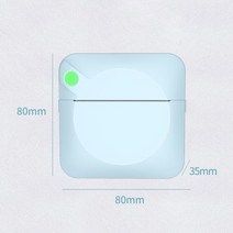 포토 프린터 휴대용 미니 포켓 사진 인쇄 200 인치 당 점 무선 모바일, Blue+호주