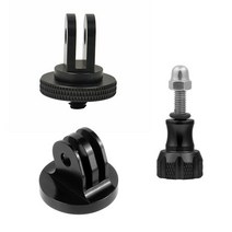 GoPro 삼각대 마운트 어댑터 용 Insta360 ONE R X 용 엄지 손잡이 나사가 있는 14 홀 Go Pro Hero 9 8 7 6 5 EKEN 액션 카메라 용, Black 3 in 1+다이빙 및 스노클링