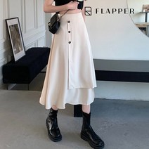 플래퍼 FLAPPER 플레어트리플스냅스커트 FB3SSK015C
