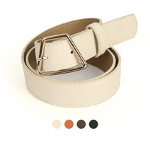 디꾸보 디꾸보 변형사각 버클 스티치 여성벨트 ST825