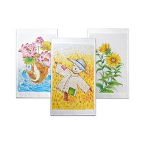 얼쑤 DIY 컬러링 미니 족자만들기 (무지), 단품