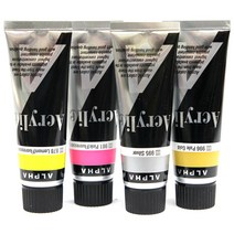 [동화오피스] 알파 아크릴물감 50ml / 형광 펄 낱색, 994 Pearl Green