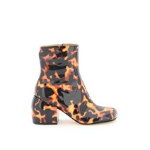 222 0323 DD353 708 프린트 에나멜 가죽 앵클 부츠 DRIES VAN NOTEN