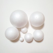 스티로폼 우드락 볼 원형 스치로폴 공 120mm 낱개 1개