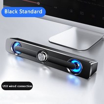 사운드바 가정용 홈시어터 TV 스피커 usb 유선 강력한 컴퓨터 스피커 바 스테레오 서브우퍼 베이스 스피커 서라운드 사운드 박스 led for pc 노트북 전화 태블릿, jj018071