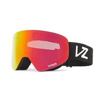 본지퍼 VonZipper 남녀공용 앙코르 스노우 스키 스포츠 고글, 야생 동물 화재 크롬, 블랙 새틴
