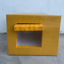 길고양이집 거품상자 겨울 보온 밀폐형 고양이집 바람막이 강아지집 겨울동물실 야외 비막이, 색깔11_스몰(1-2마리 고양이)