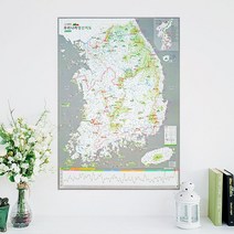 우리나라 명산지도 + 핀스티커 - 백두대간 등산지도 665547852EA