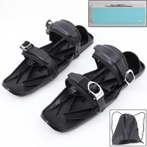 인라인 숏스키 스노우 스키화 부츠 스키에이트 Catazer 스키 스케이트 슈즈 남자 여자 아이 짧은 보드 블레이드, 1.파란