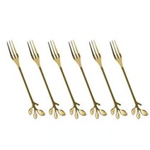 그릇 생활도자기 쇼핑몰 주방 예쁜도자기 스푼 라이트 럭셔리 과일 접시 파티션 플래터 거실 말린 트레이 캔디 스낵 스토리지 박스 바 너트 서빙, 6pcs-fork