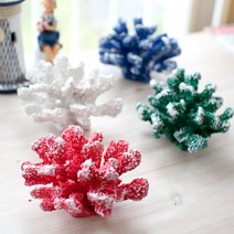 칼라산호모형/여름소품/소라/조개/불가사리모형, 그린