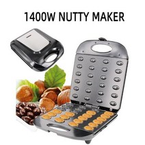 호두과자 기계 틀 만들기 1400W 홈 너트 220V 전기 호두 케이크 메이커 자동 빵 베이킹 팬 오븐 아침 식사, UK
