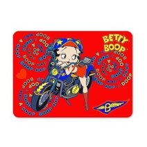 Betty Boop Lenticular 4x6 Magnet Deluxe 4x6 Changing Biker Girl Image Red, 1