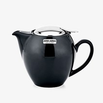 제로재팬 도자기 라운드티팟 1인용 350ml 블랙, 행복한 본상품선택