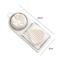 다기능 계란 커터 스테인레스 스틸 달걀 슬라이서 절단기 커터 금형 꽃 모양 오찬 고기 커터 주방 gadgesh30, 하나, 1