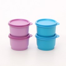 타파웨어 모듈러 보울 140ml 4P 반찬통, 혼합(블루+퍼플)