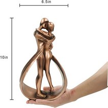 소품샵 카페 소품 포토존 장식컵 Love Statue Dreams Eden Affectionate Resin Sculpture Home Decor Couple Art Passion, [01] 라이트 그레이