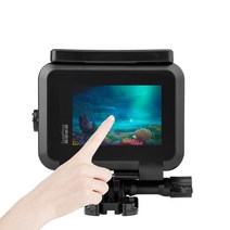 고프로호환하우징 방수케이스GoPro Hero 9 10 블랙 액세서리 방수 케이스 50M 수중 + 터치 도어 다이빙 하, 한개옵션0