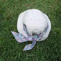 [DIY키트 패키지] 패브릭 모자 만들기 보넷 두건 만들기 나들이모자 자유학년 바느질재료 봄모자만들기, 블루숲속세상