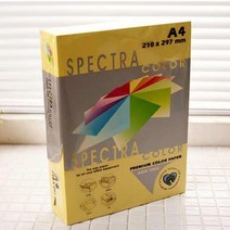 금은색지 스펙트라 A4 칼라용지 색상지 색지 노랑색 500매-72394EA, CR_ 본상품선택