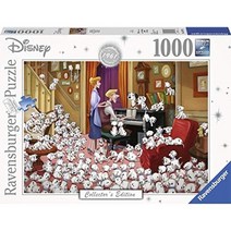 9736 레이븐 스 버거 디즈니 101 마리 강아지 퍼즐 1000 피스 Disney Dalmatians, 9736개, ONE color