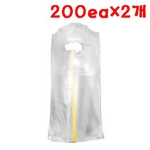 비닐캐리어 1구 200개 X 2개 커피 일회용 테이크아웃 무지 2구 카페 용품 커피, 상세페이지 참조, 상세페이지 참조