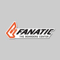 Fanatic-02 차량용스티커 스노우보드스티커, 130 x 45 mm/일반원단