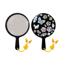 레디코 자개 거울 DIY 키트 나전칠기 미니 손거울 만들기 세트 민속 공예 재료 꾸미기 외국인 한국 전통 체험 행사, 학 자개거울, 1개
