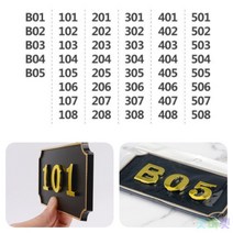 굿마켓 사각 호실판 검정 1P 객실번호 우편함호수, 301