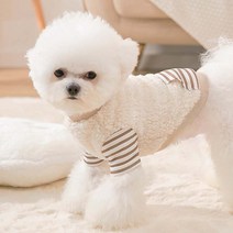 펫라이엇 강아지옷 가을 겨울 스티칭 후리스 티셔츠, FW2-16_브라운