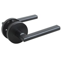 방문 실린더 도어 레버락 문고리 레버형 손잡이 ATL501 화장실 안방 문손잡이, 검정색