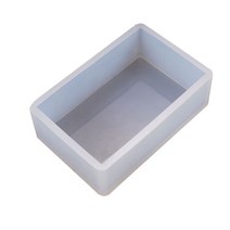 DIY 크리스탈 에폭시 접착제 곰팡이 직사각형 박스 공예 데스크탑 장식 실리콘 몰드, 분명한