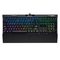 Corsair 미국출고-Corsair K70 RGB MK.2 기계식 게임용 키보드 - USB 패스스루 및 미디어 제어 - 선형 및 저소음 - Cherry MX Red - RGB LED 백라이트(CH-9109010-NA)-171214, 01.건반, 01.체리 MX 블루