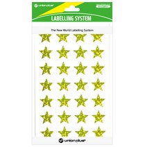 유니온플러스 unionplus 별스티커홀로그램(315-6/금색) UL-315-6GD 17x17mm 1개