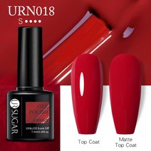 네일 폴리셔UR Sugar-네일용 젤 폴리쉬 매니큐어 7.5ML 크리스마스 반영구 베르니스 탑 코트 UV LED 컬러, 한개옵션1, 11 URN018