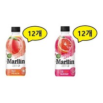 자연은 더말린 제로 복숭아 12개 + 자몽 12개 총24개(500ml), 24개