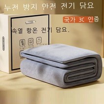 안심 전기담요 캠핑 온열 휴대용 무릎 차량용 발열이불, 그레이, 180*150CM