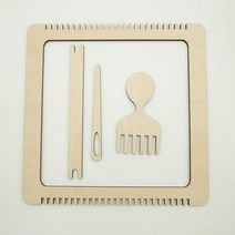 배틀직조기 미니베틀 위빙틀 초심자 를 위한 스탠드가 있는 프레임 직 는 창의성을