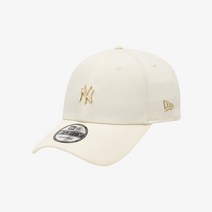 [국내정식매장] 뉴에라 모자 940 MLB 미니 메탈 뉴욕양키즈 볼캡 아이보리 12836259