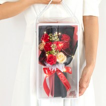 아르띠콜로 러블리 송송 장미 LED 꽃다발, 레드