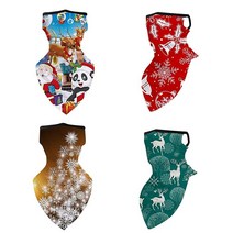 Oahoo 맞춤형 넥 게이터 이어 루프 페이스 반다나 통기성 오토바이용 패턴 [미국 직배송], Pattern 1