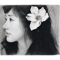 김오기갤러리 연필(차콜) 인물화 초상화 하나밖에 없는 최고의 선물 전문가의손길을 느껴보세요 주문제작-A4 2인