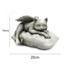 강아지 비석 2023 개를 위한 수지 동상 고양이 애완 동물 묘비 정원 장식품 AliExpress, One 사이즈+Cat