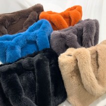 아미고(AMIGO) 페이크퍼 에코퍼 밍크 사각 토트백 퍼가방 (6color)