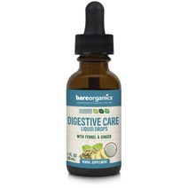 베어오가닉스 다이제스티브 케어 리퀴드 드롭 펜넬 & 진저 함유 글루텐 프리 비건, 30ml, 1개