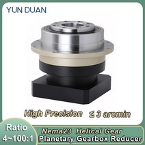 디스크 플랜지 출력 유성 기어 박스 6.35 8 11 14mm 입력 감속기 비율 4 ~ 100:1 60mm 서보 Nema23 스테퍼, 05 ratio 20_03 11mm Input