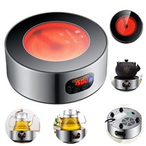 핫플레이트 전기곤로 미니 인덕션 다기능 전기 스토브 히터 핫 팟 티 메이커 온수기 보일러 우유 가열로 시트 1500W 220V