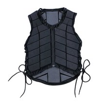 승마복 남성 여성 아동 조끼 자켓 보호구 안전장비, 성인 블랙 S (참고 신장 150-160)